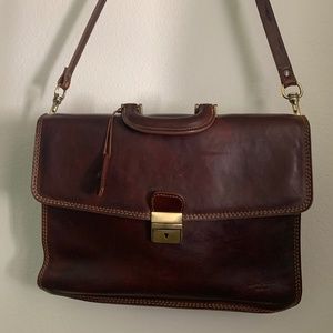 Alberto Bellucci Milano Leather Briefcase